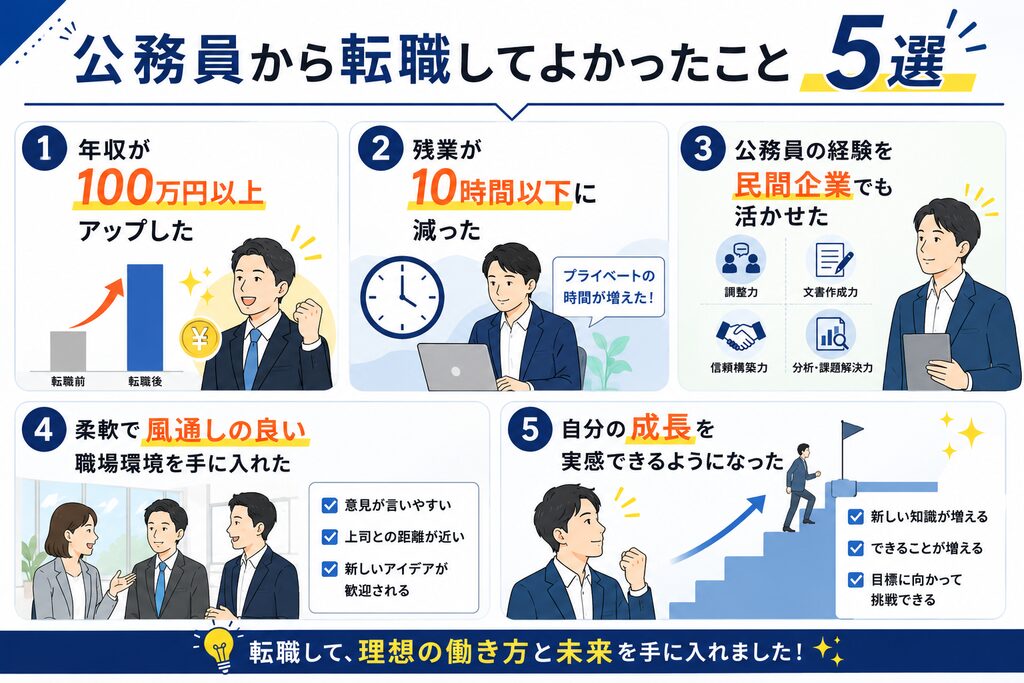 公務員から転職してよかったこと5選